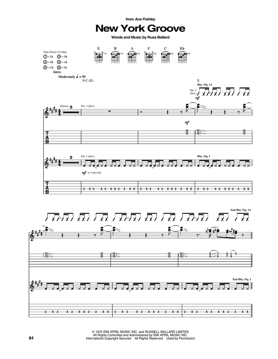 New York Groove Acoustic Guitar scores gallery preview page 1