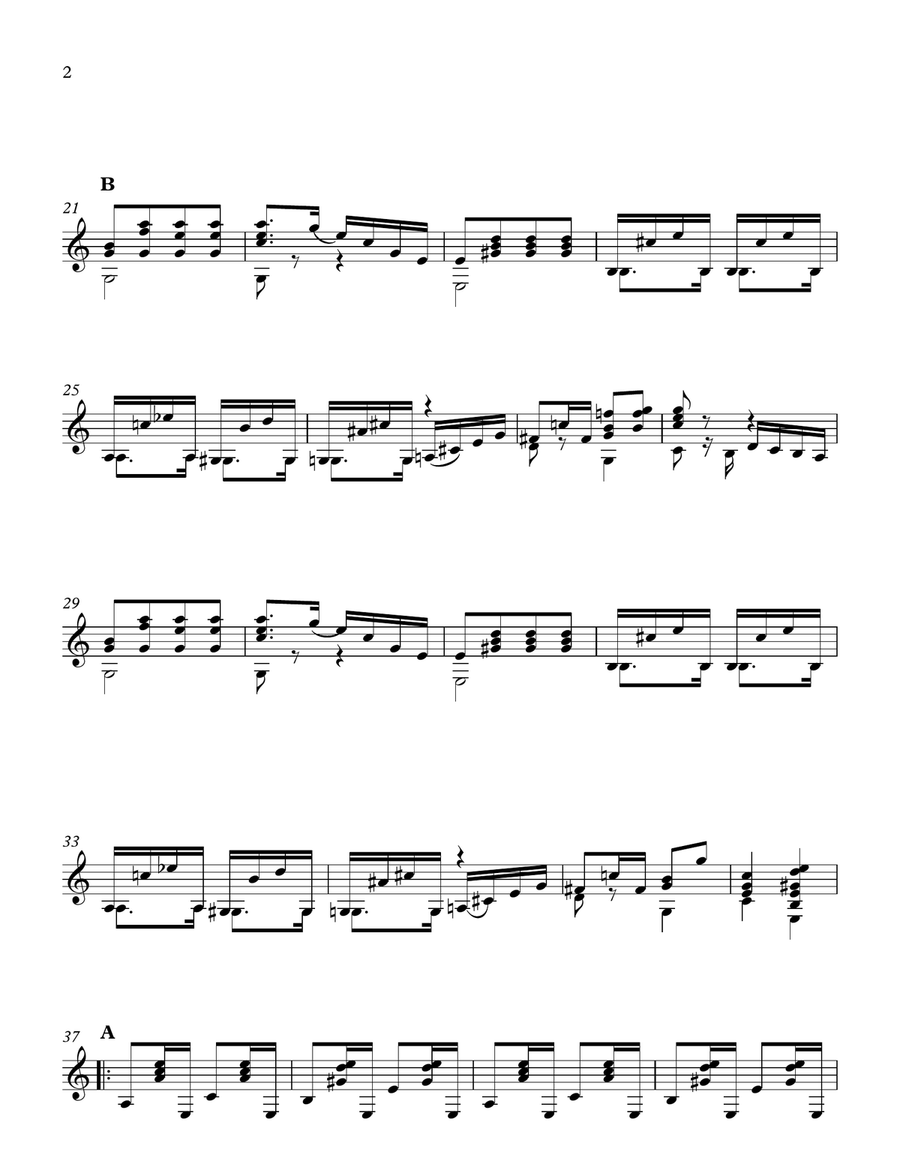 GRAUNA Classical Guitar scores gallery preview page 2