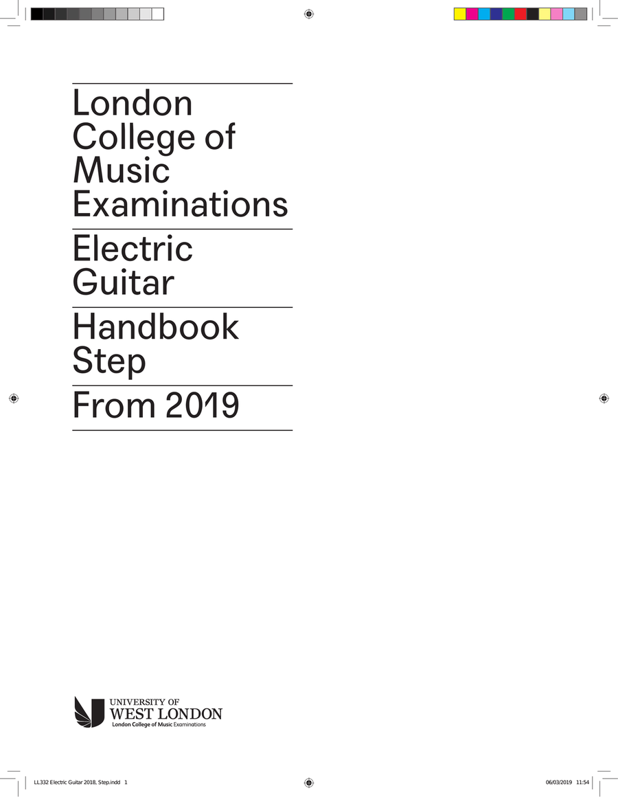 LCME Electric Guitar Handbook 2019 - Step Electric Guitar scores gallery preview page 1