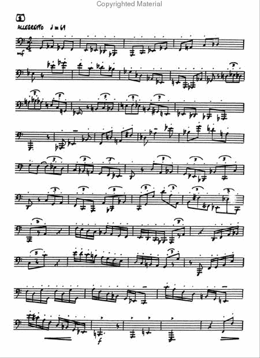 Etudes for Bass Trombone Etudes for Bass Trombone Baritone Horn scores gallery preview page 3