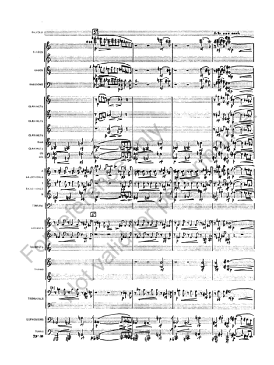 Symphony No. 1 Concert Band scores gallery preview page 13