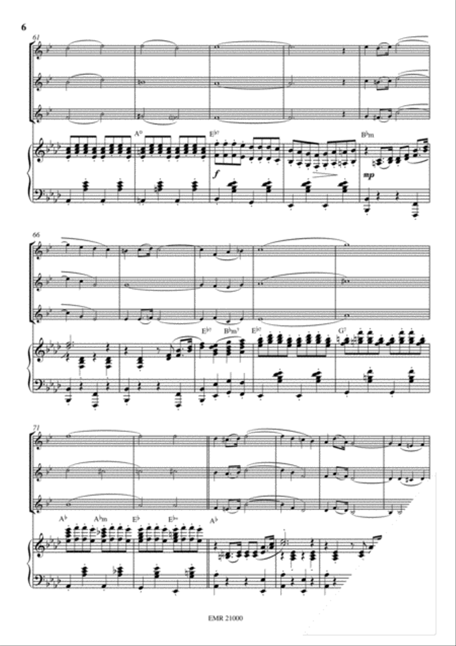 Trumpet Holiday Trumpet Trio scores gallery preview page 6