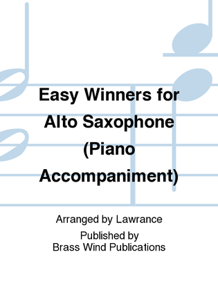 Easy Winners for Alto Saxophone (Piano Accompaniment)