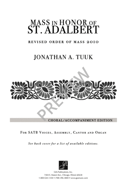 Mass in Honor of St. Adalbert