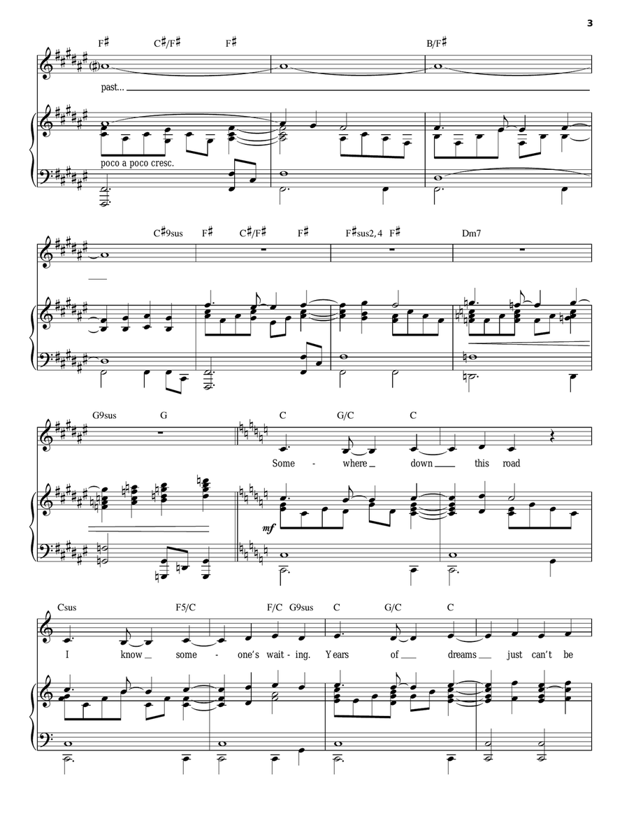 Journey To The Past (from Anastasia) Voice scores gallery preview page 3