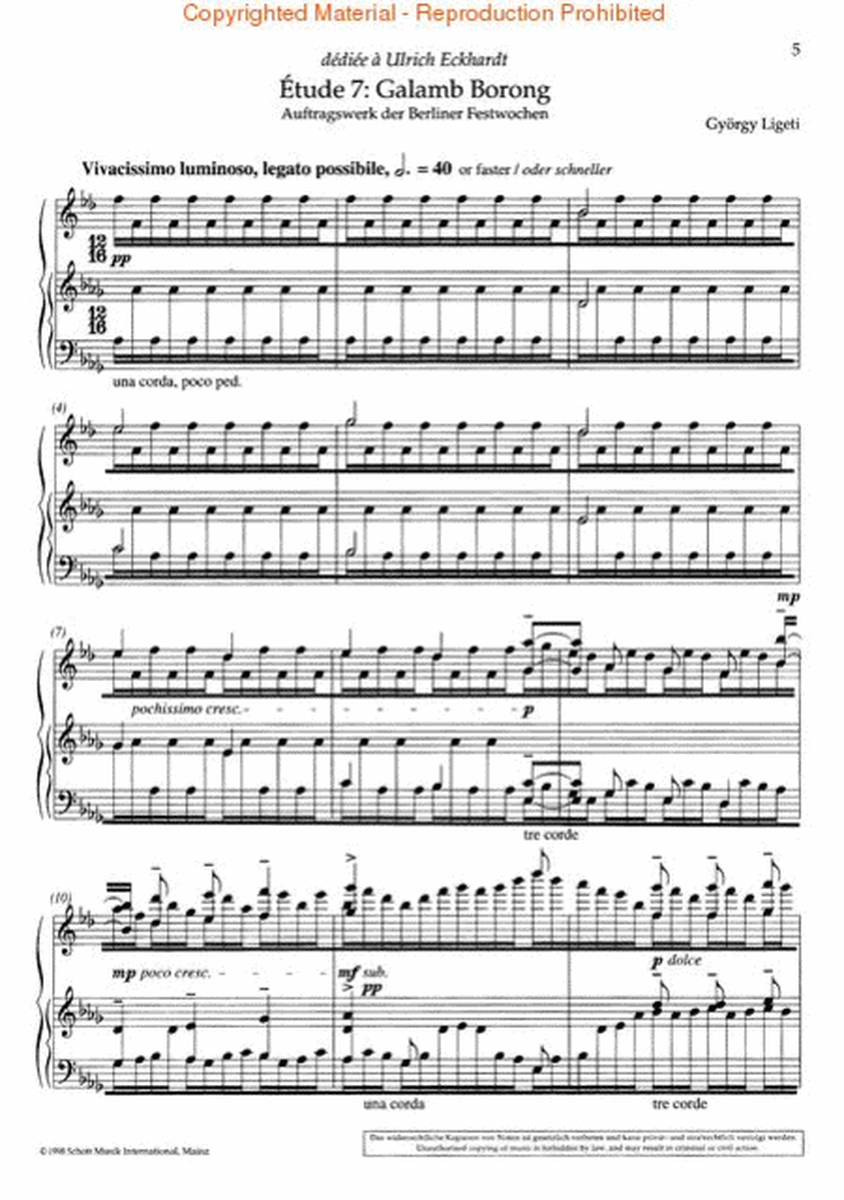 Études pour Piano – Volume 2