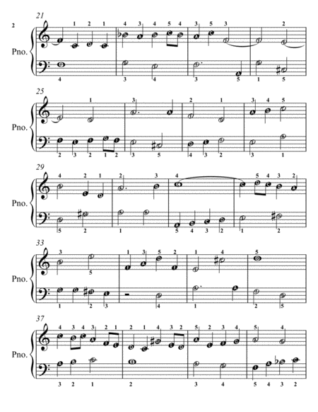 Prelude Number 1.2 Magnificat Primi Toni Easy Piano Sheet Music