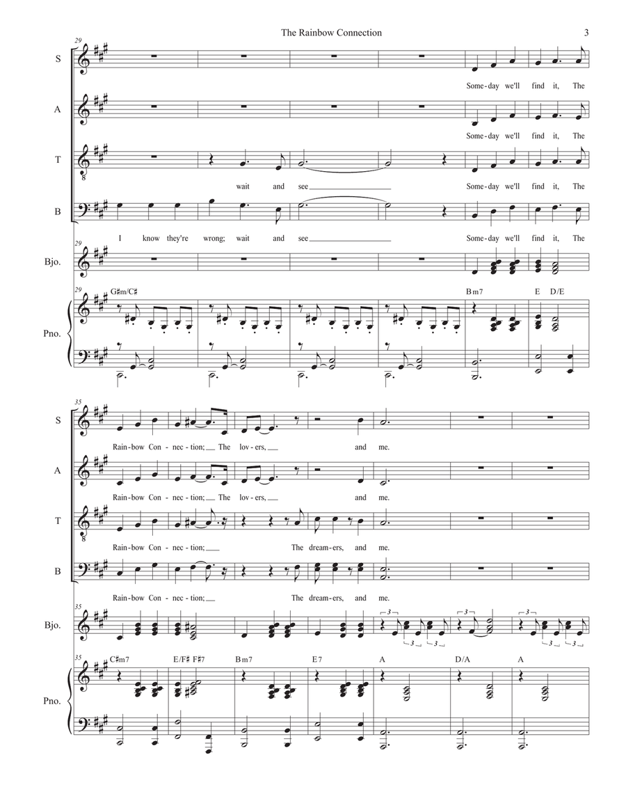 The Rainbow Connection 4-Part scores gallery preview page 3