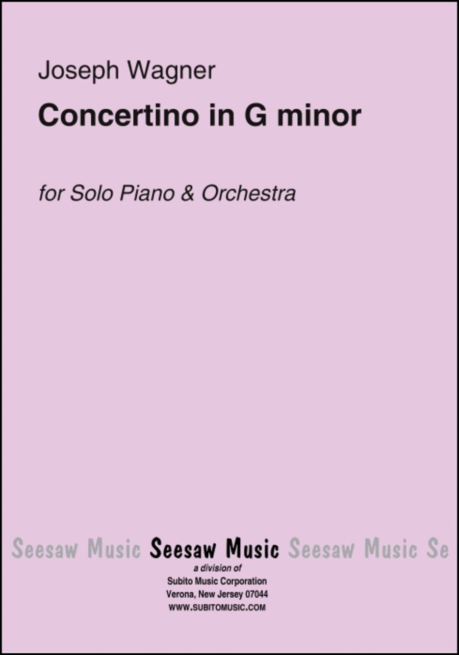 Concertino in G minor Concertino in G minor Piano Solo scores gallery preview page 1