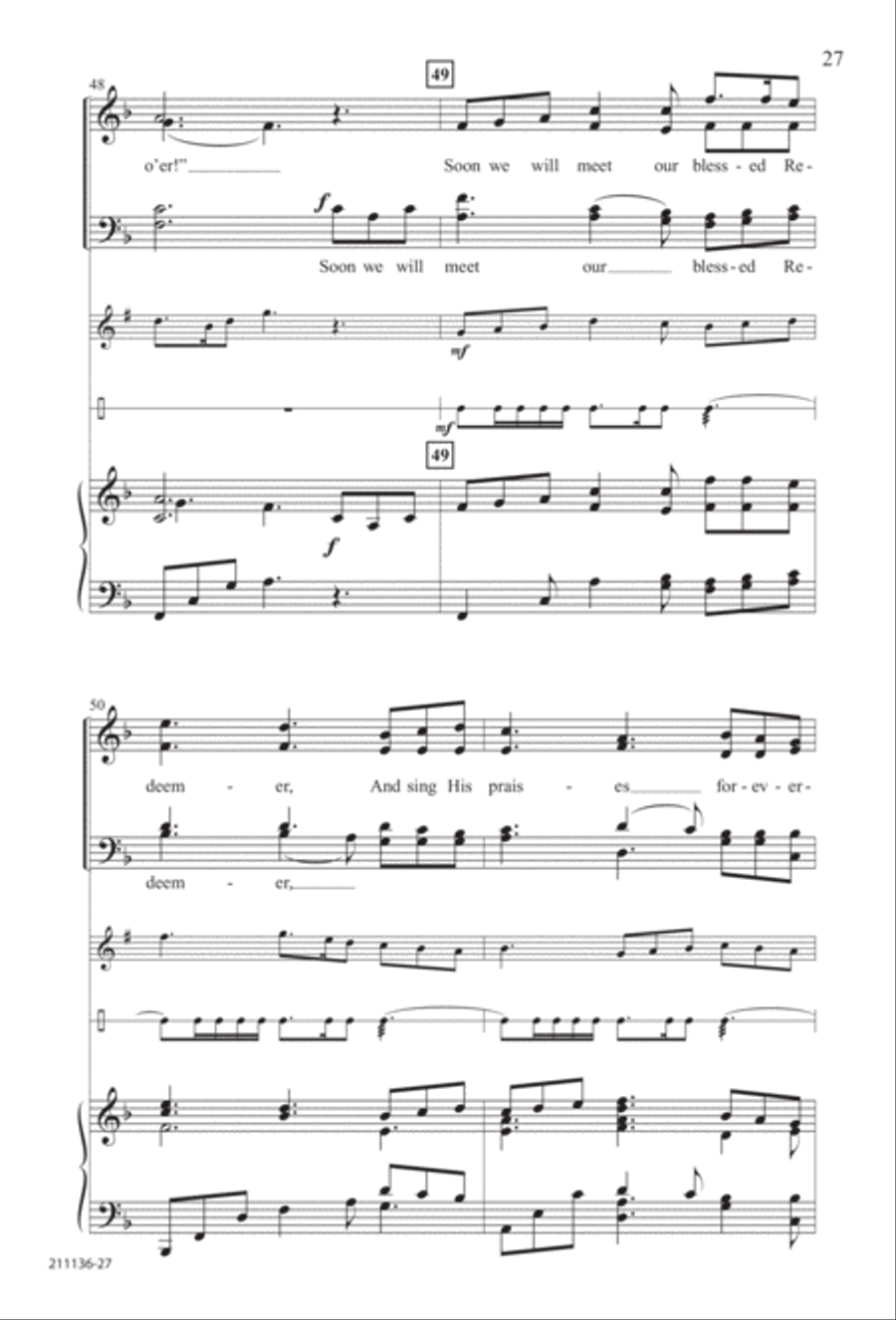 Marching to Zion 4-Part scores gallery preview page 33