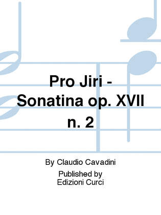 Pro Jiri - Sonatina op. XVII n. 2