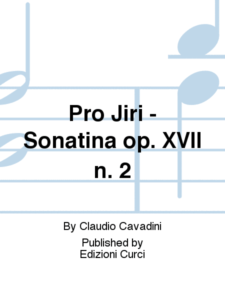Pro Jiri - Sonatina op. XVII n. 2 image number null