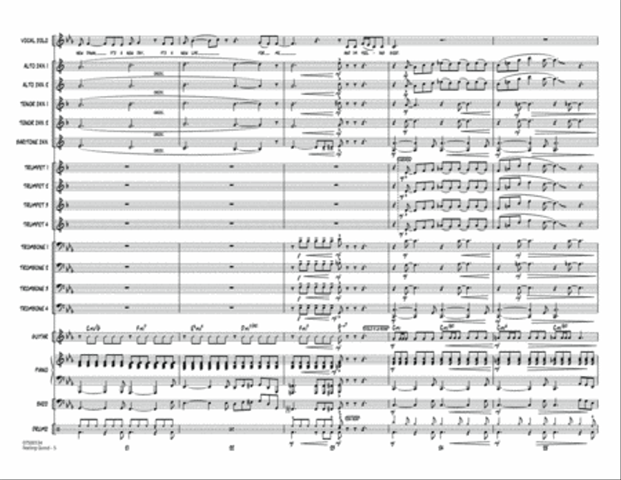 Feeling Good - Full Score Jazz Ensemble scores gallery preview page 5