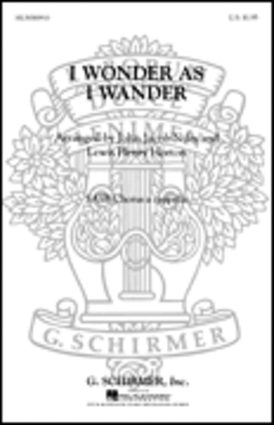 I Wonder As I Wander 4-Part scores gallery preview page 1