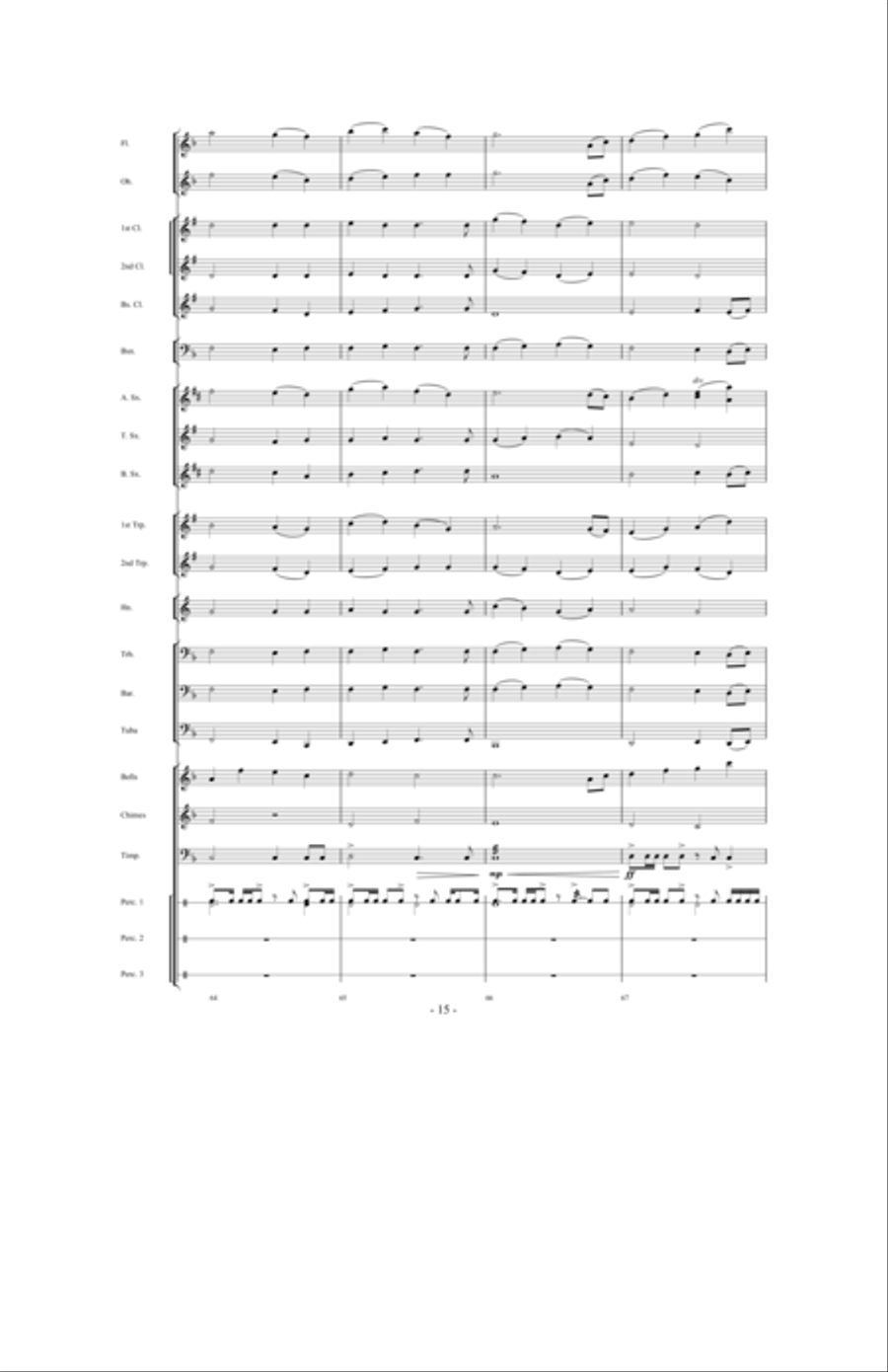 The Black Eagles Concert Band scores gallery preview page 14