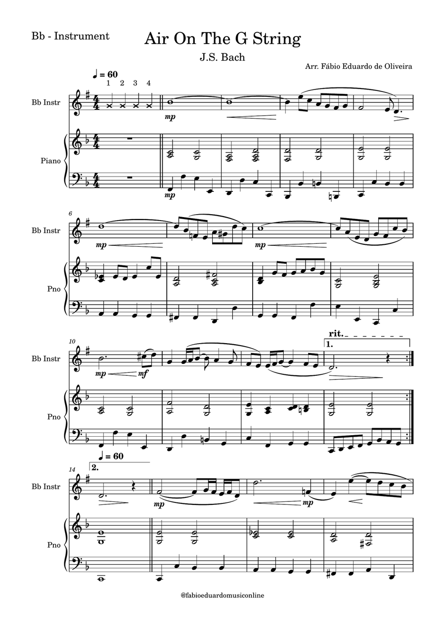 Air on the G String | Powerful Playback with On-Screen Sheet Music