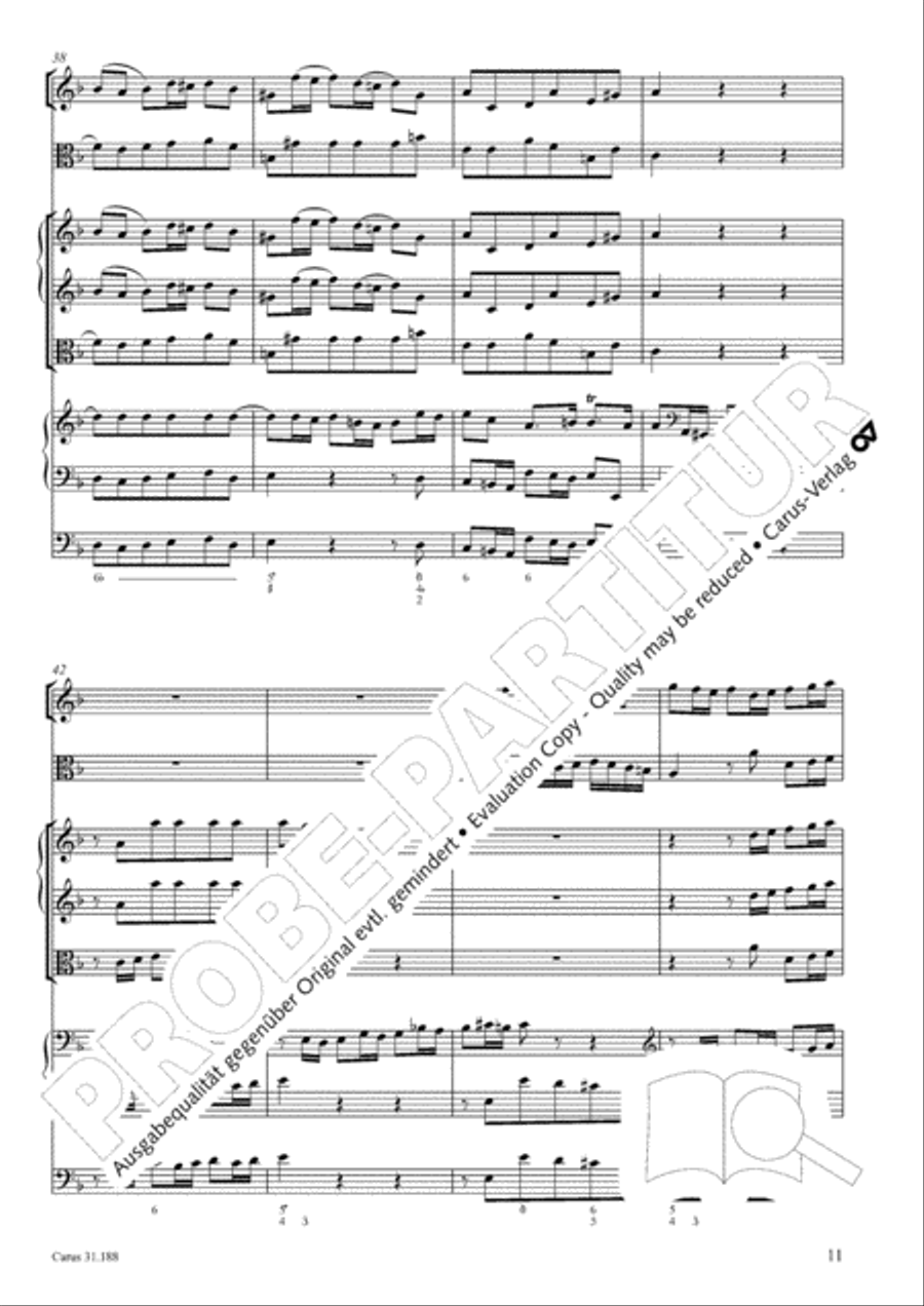 I have placed all my confidence (Ich habe meine Zuversicht) 4-Part scores gallery preview page 12