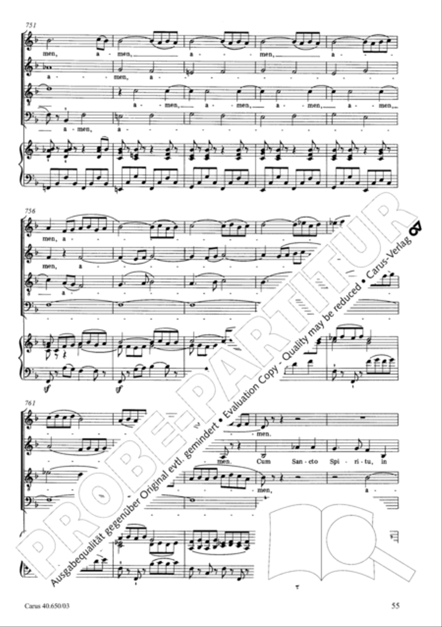 Petite Messe solennelle 4-Part scores gallery preview page 58