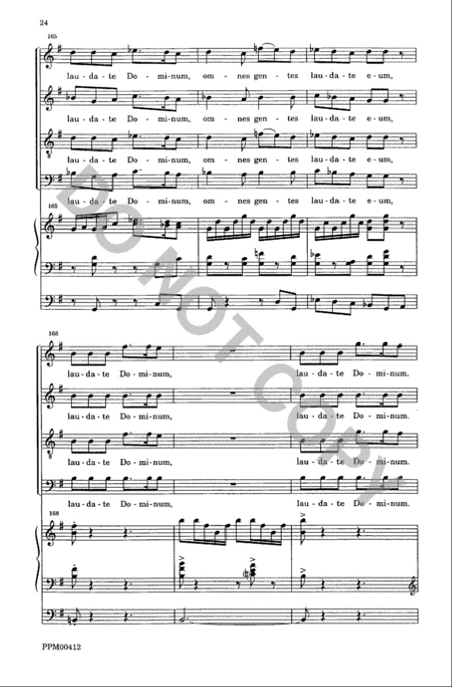 Laudate Dominum Laudate Dominum 4-Part scores gallery preview page 25