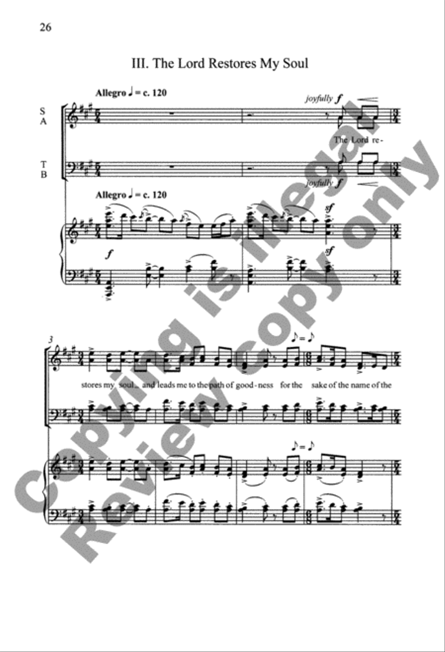 A Song Without Words Organ scores gallery preview page 15