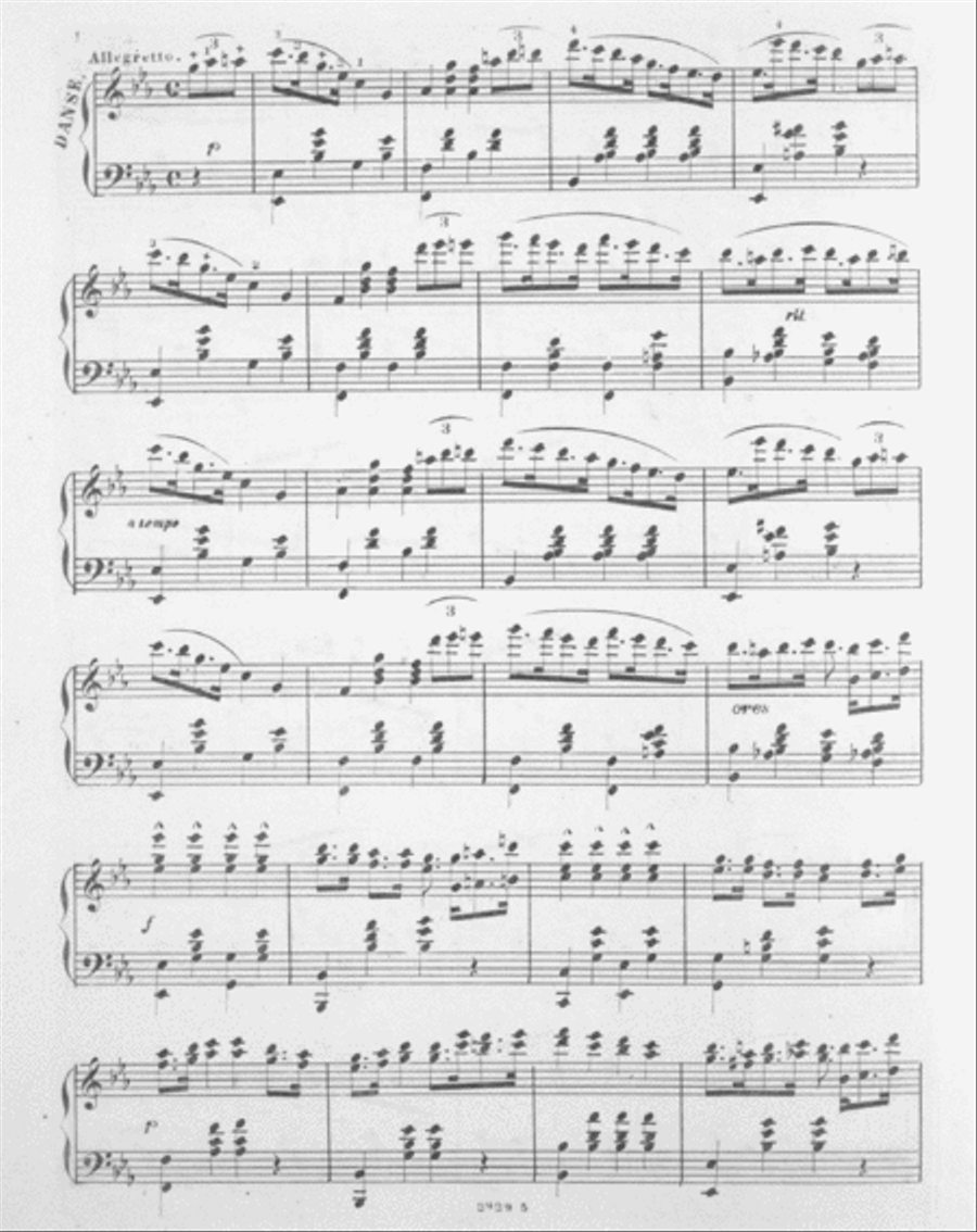 Sous Les Magnolies (Under the Magnolias). Danse Americaine Piano Solo scores gallery preview page 3