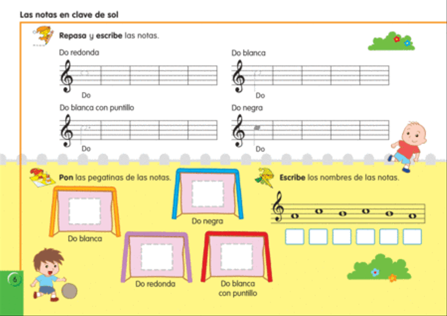Teoria Musical para Ninos [Music Theory for Young Children], Book 2 Classroom Materials scores gallery preview page 7