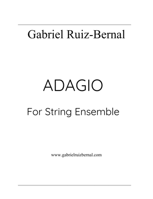 ADAGIO for string ensemble. Conductor score and all parts