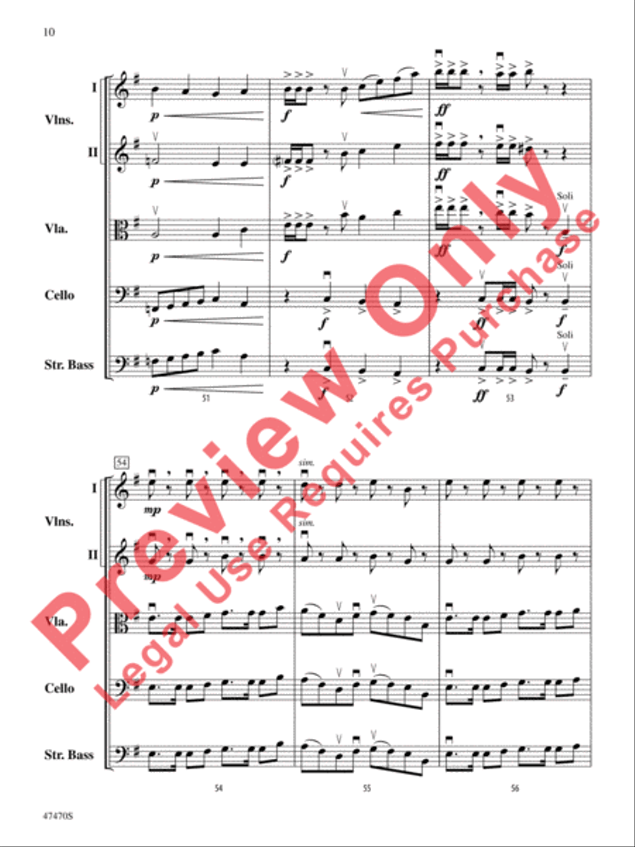 Legend of the Ghost Stallion String Orchestra scores gallery preview page 11