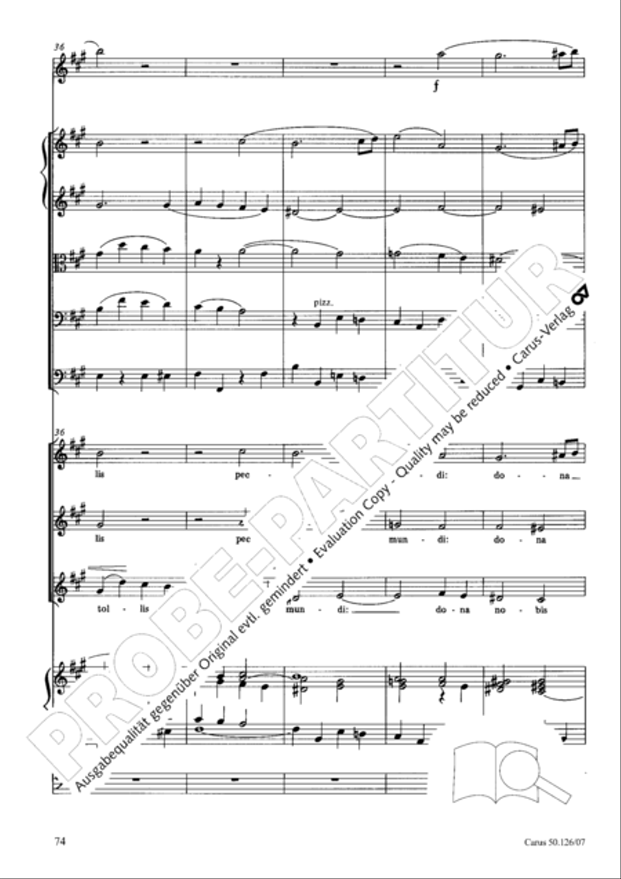 Mass in A major SSA scores gallery preview page 87