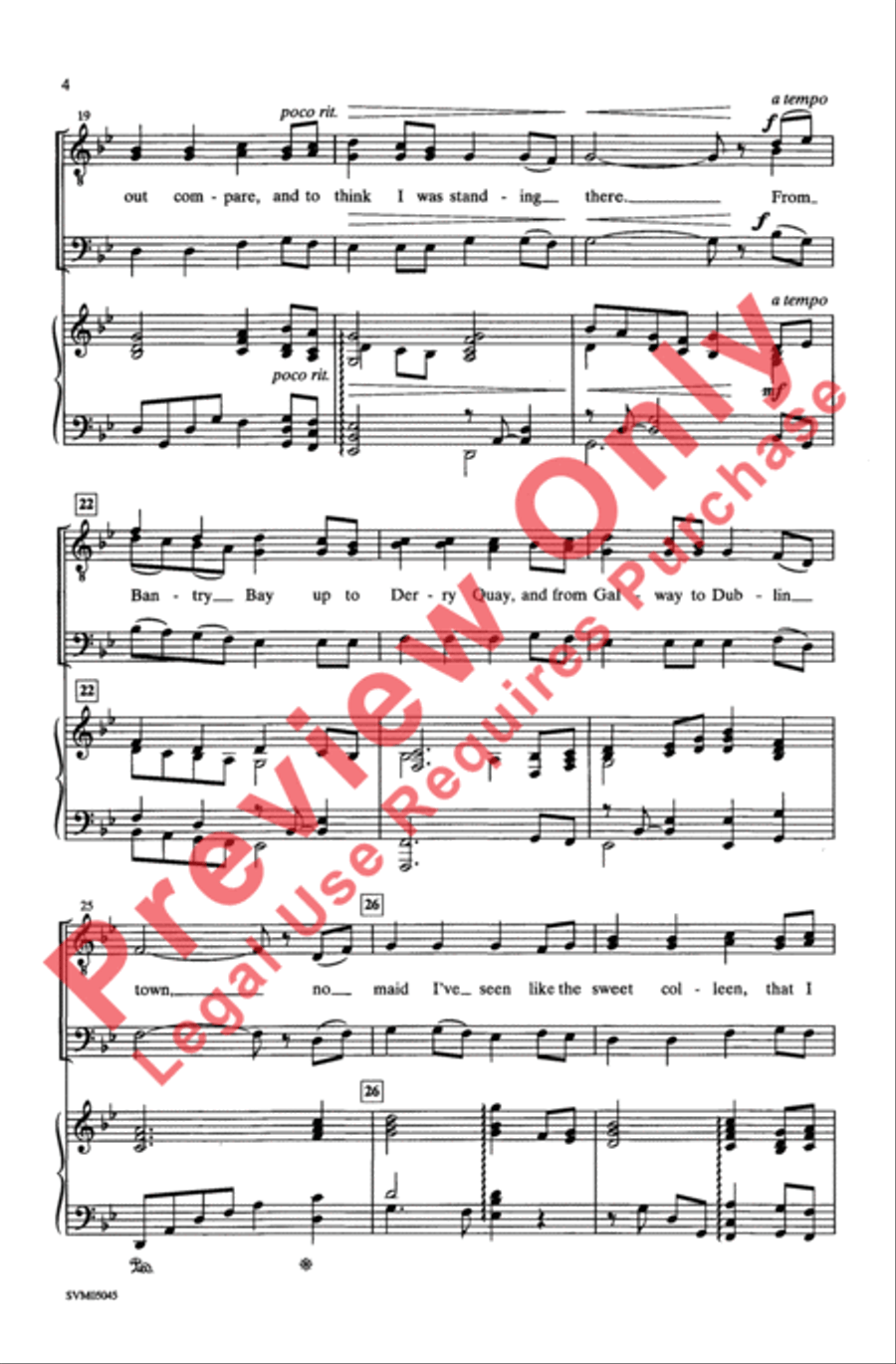 Star of the County Down Star of the County Down Men's Choir scores gallery preview page 4