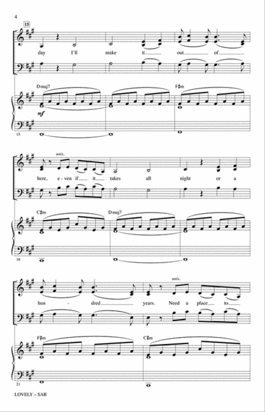 <br>Sheet music extract