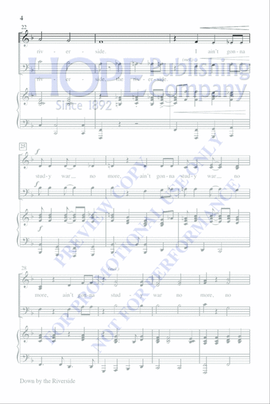 Gospel Greats 3-Part scores gallery preview page 5