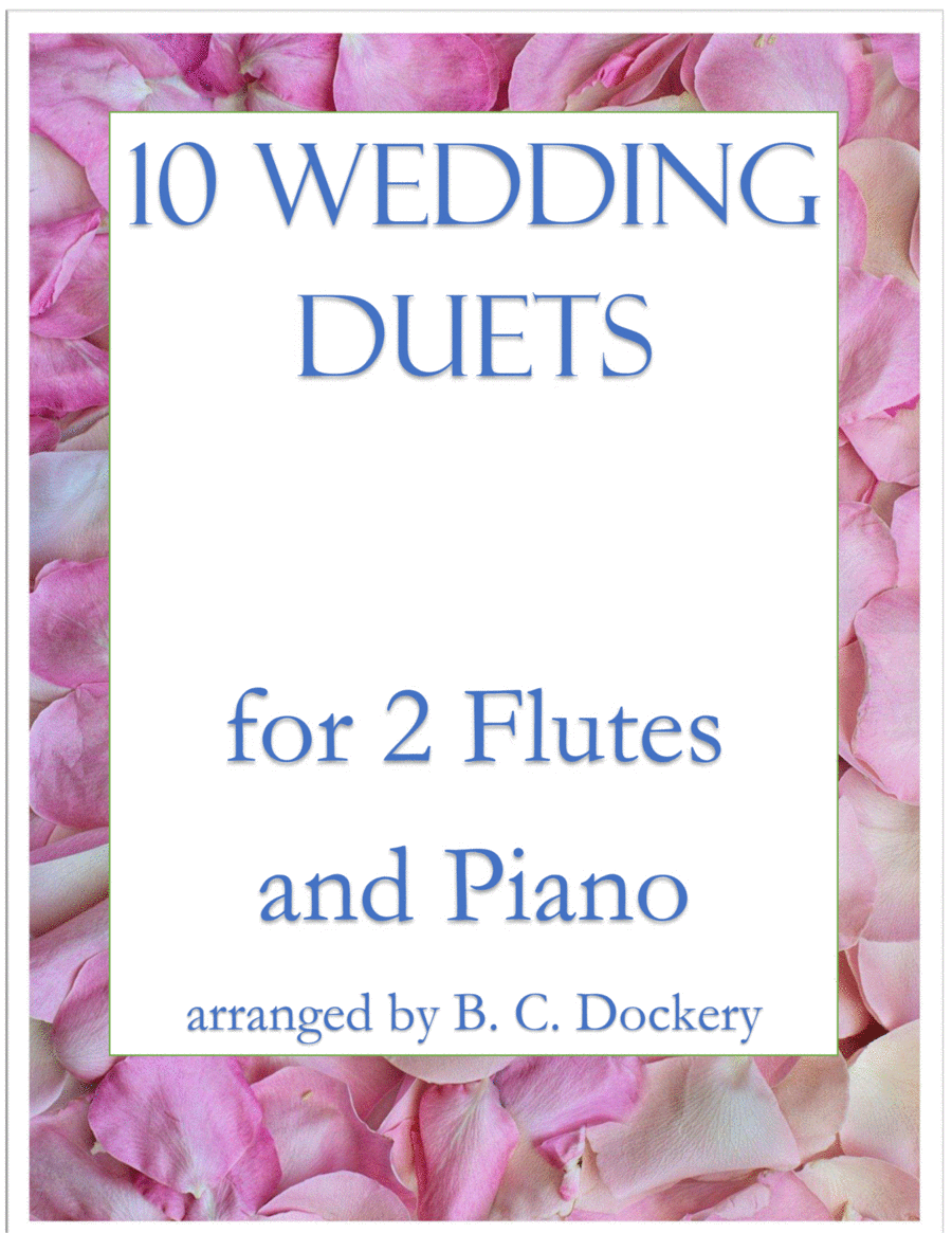 10 Wedding Duets for 2 Flutes and Piano Flute Duet scores gallery preview page 1