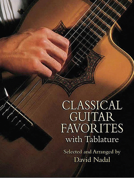 Classical Guitar Favorites with Tablature by David Nadal Acoustic Guitar - Sheet Music