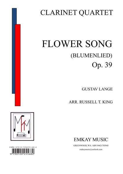 FLOWER SONG op. 39 – CLARINET QUARTET image number null