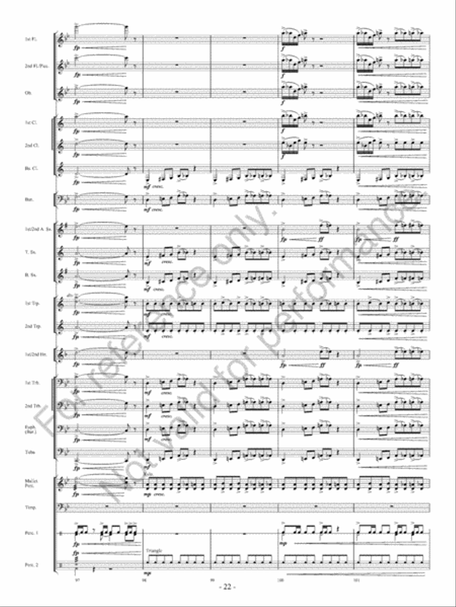 Of Heroes And Demons Concert Band scores gallery preview page 23