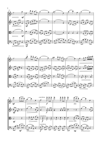INTERMEZZO SINFONICO from 'Cavalleria Rusticana', Pietro Mascagni, String Quartet, Intermediate Lev image number null