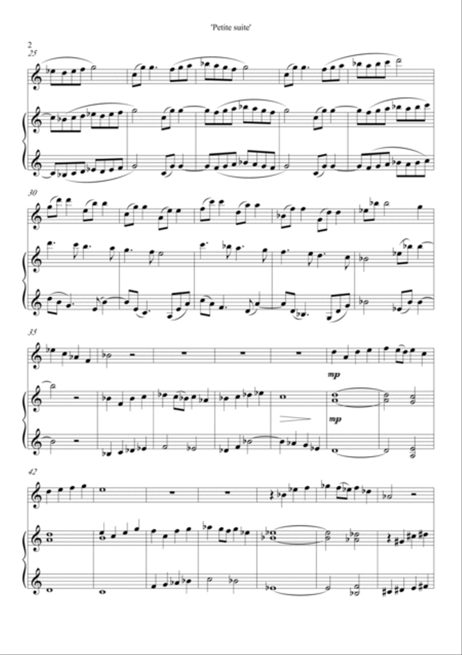 Petite Suite Petite Suite Flute Solo scores gallery preview page 4