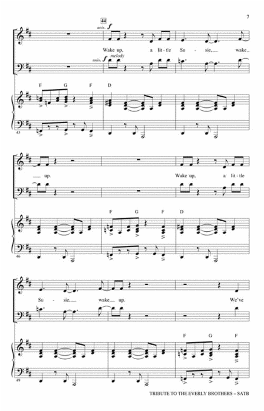 Tribute to the Everly Brothers 4-Part scores gallery preview page 4