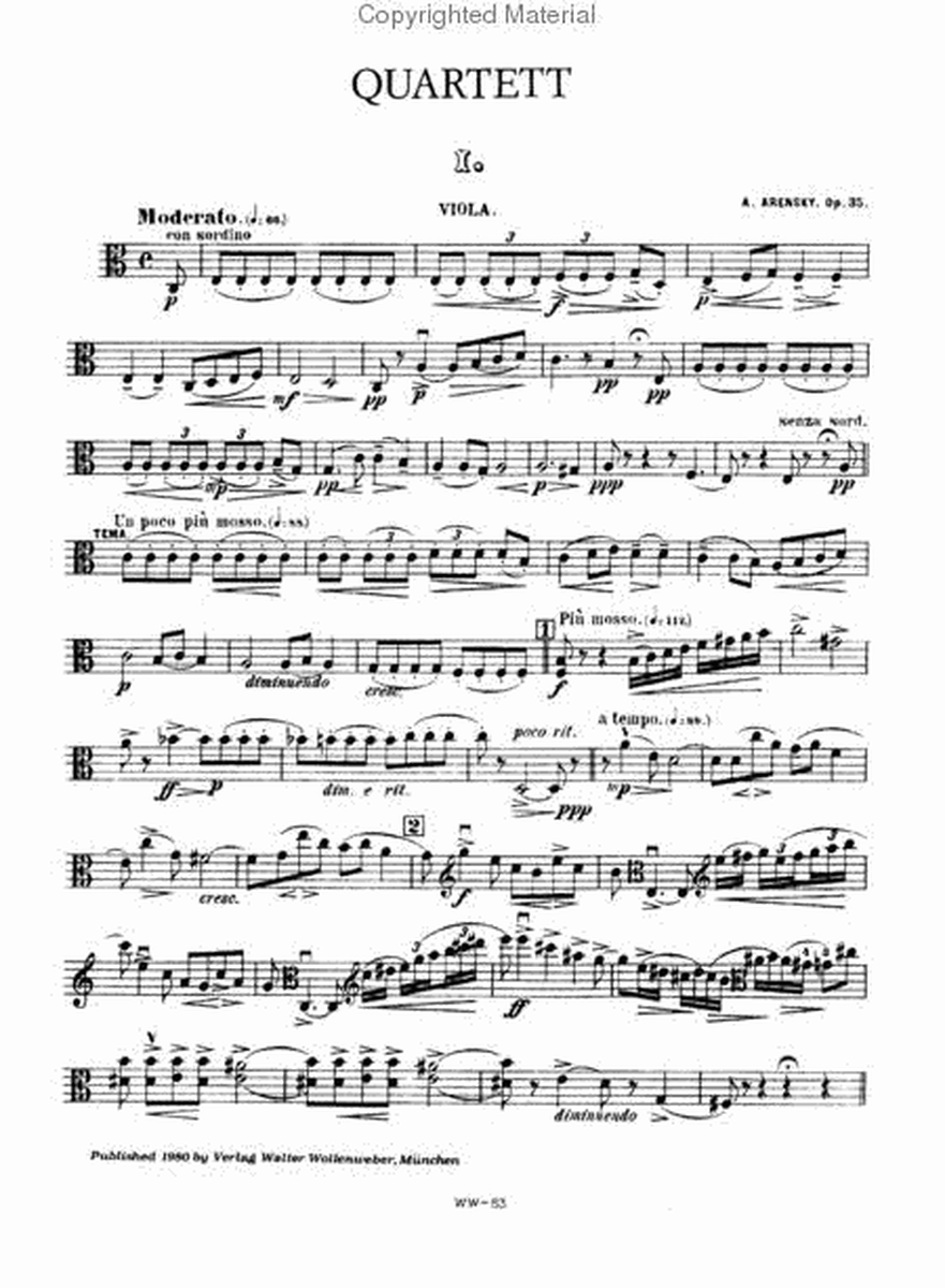 Quartet, Op. 35