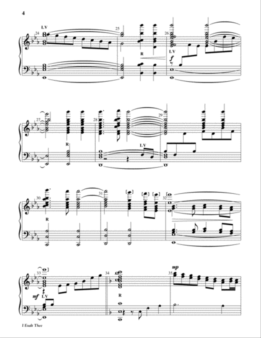 I Exalt Thee 5-Octaves scores gallery preview page 4