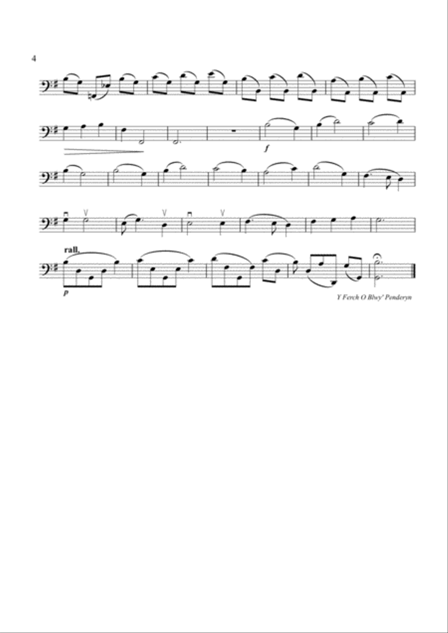 A Welsh Suite for Solo Cello A Welsh Suite for Solo Cello Cello Solo scores gallery preview page 4
