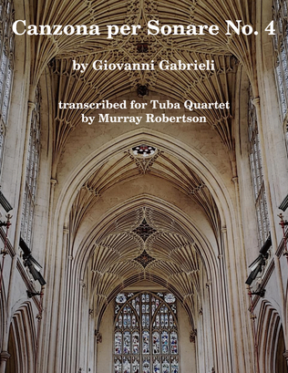 Book cover for Canzona per Sonare No. 4 (Tuba/Euphonium Quartet)