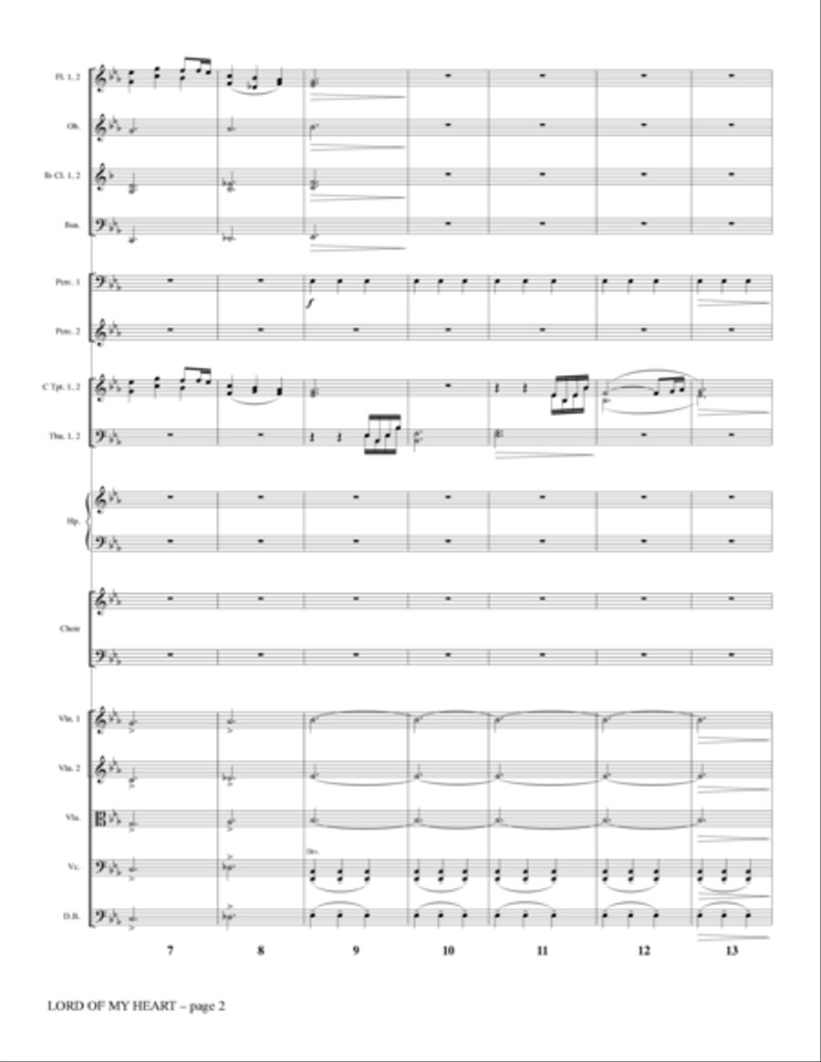 Lord of My Heart - Full Score Choir scores gallery preview page 2