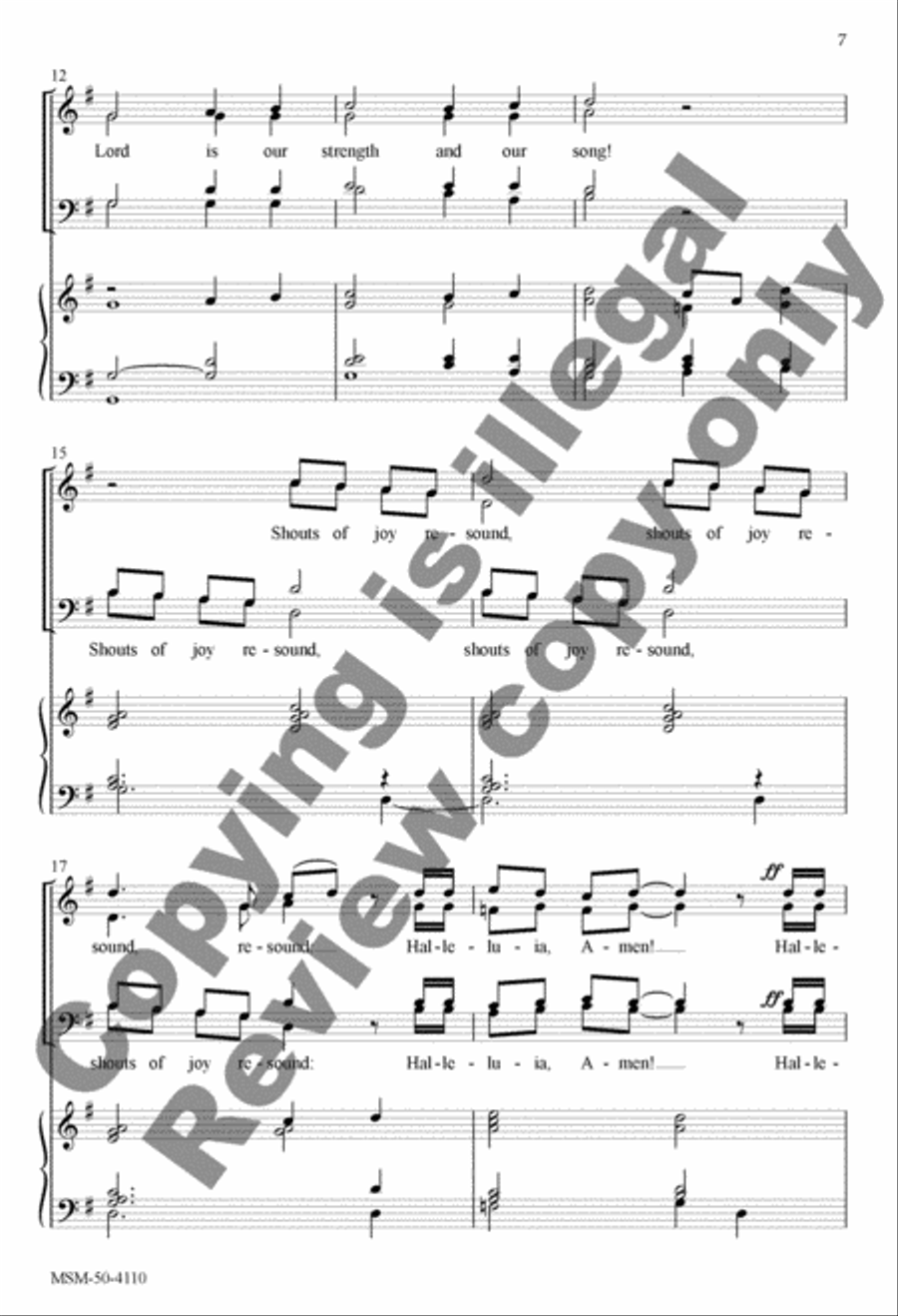 Easter Introit and Benediction 4-Part scores gallery preview page 7