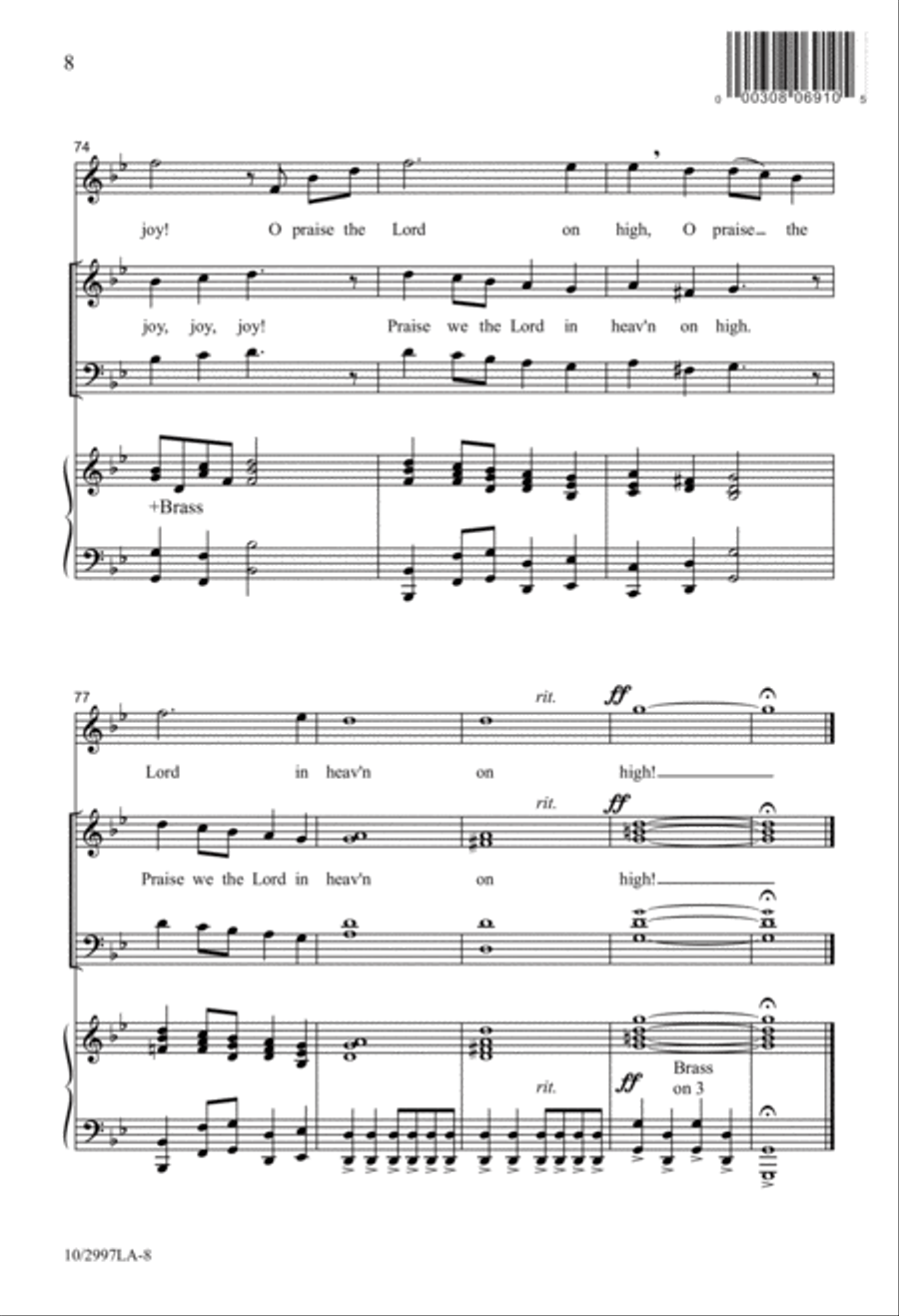 While by My Sheep Divisi scores gallery preview page 8