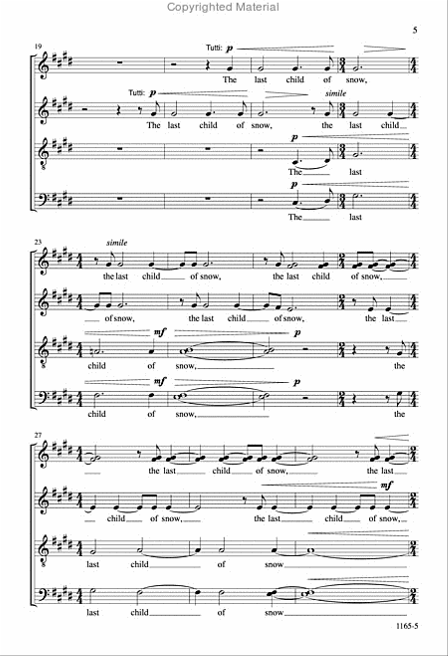 Summer - SATB divisi Octavo Divisi scores gallery preview page 4