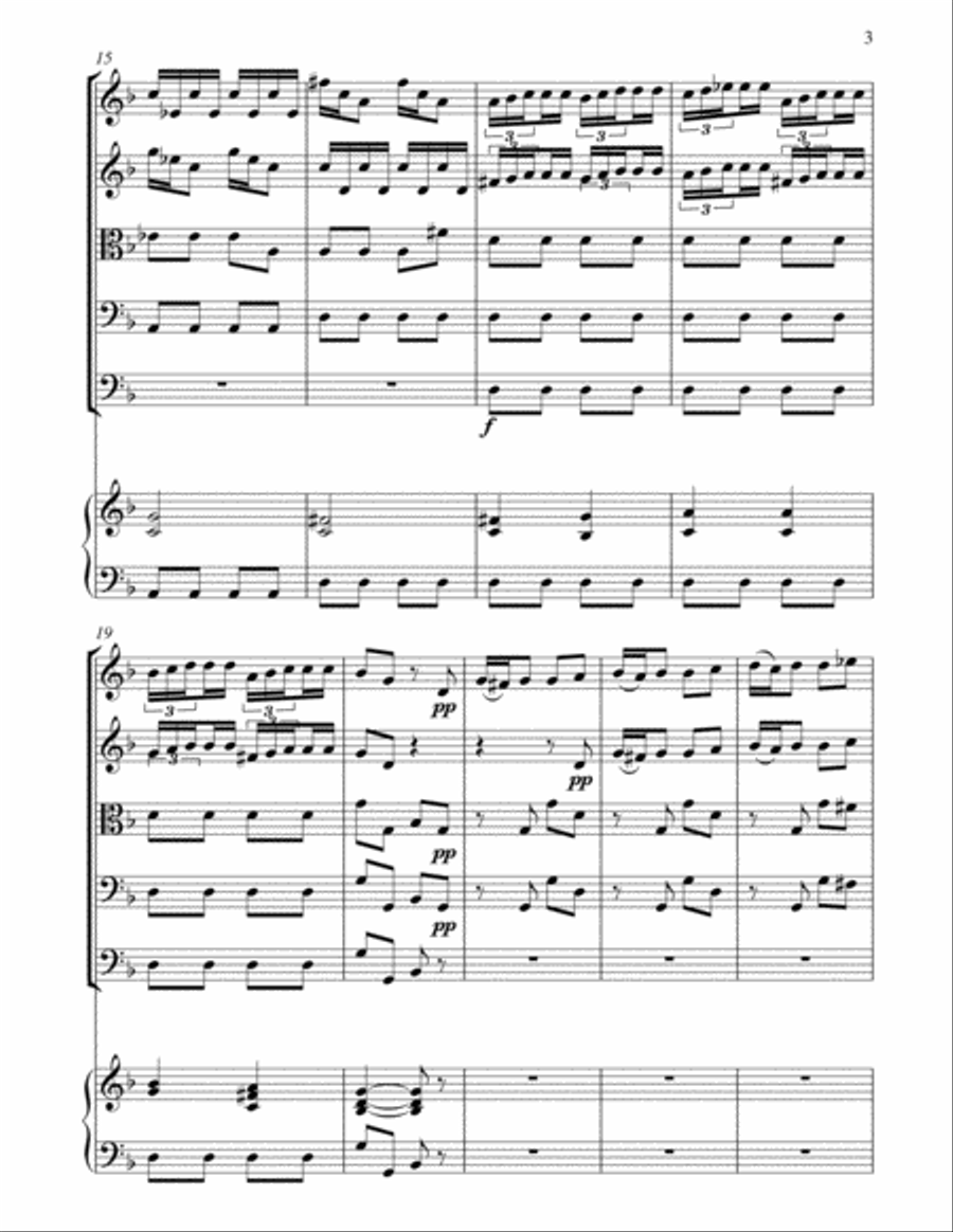 Vivaldi Concerto for String Orchestra in G minor RV 152 String Orchestra scores gallery preview page 3