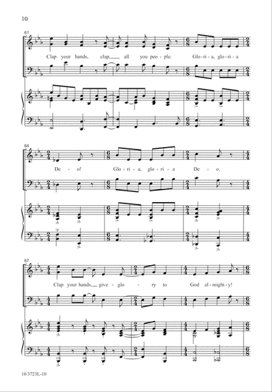 Joyful Psalm of Praise 3-Part scores gallery preview page 11