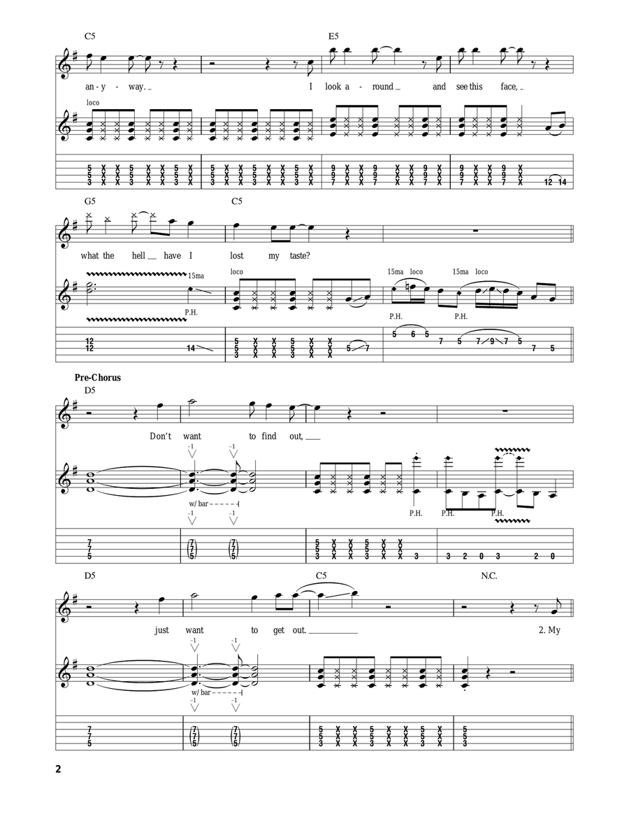 Blackout Acoustic Guitar scores gallery preview page 2
